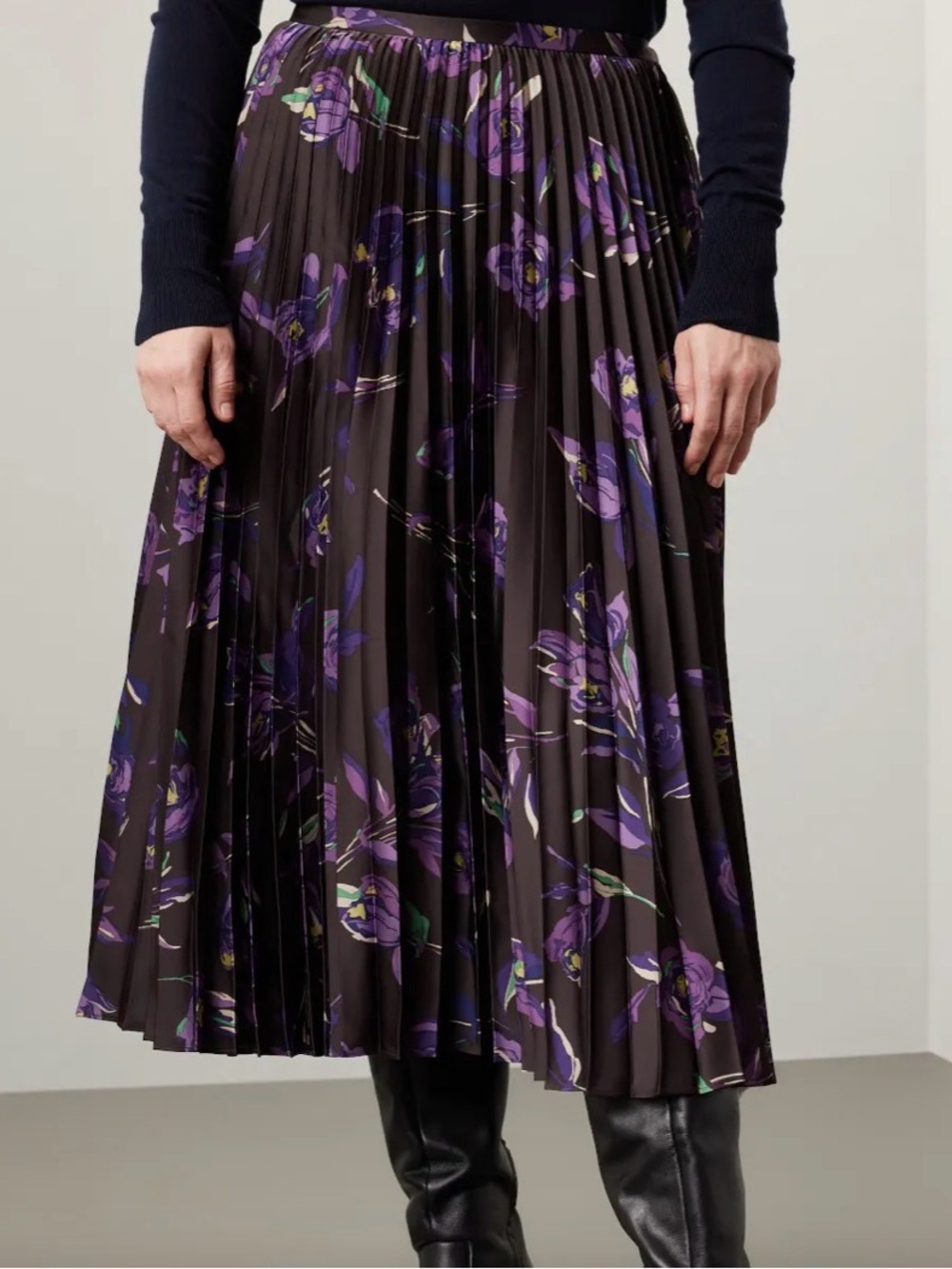 🆕 Ralph Lauren Black Label floral pleated skirt💃